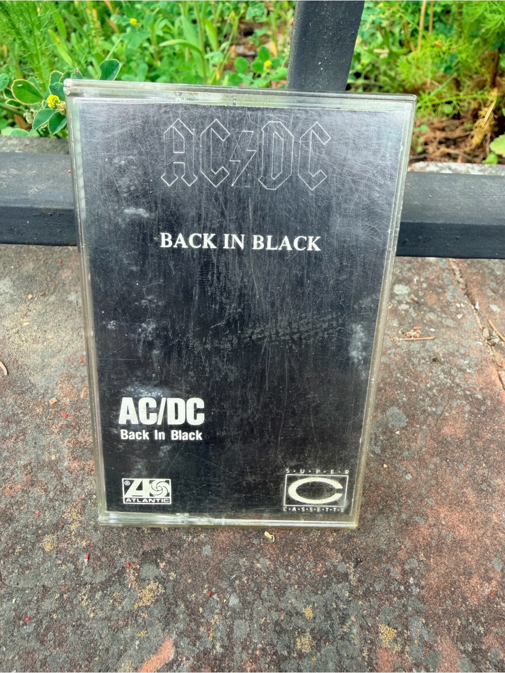Vintage 1980 Vintage AC/DC "Back In Black" Cassette Tape - Black Cover